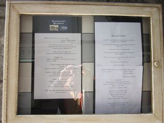 Carta Restaurante President Castro Urdiales