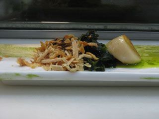 Vieitra con foie y algas Restaurante la Compañia Santander