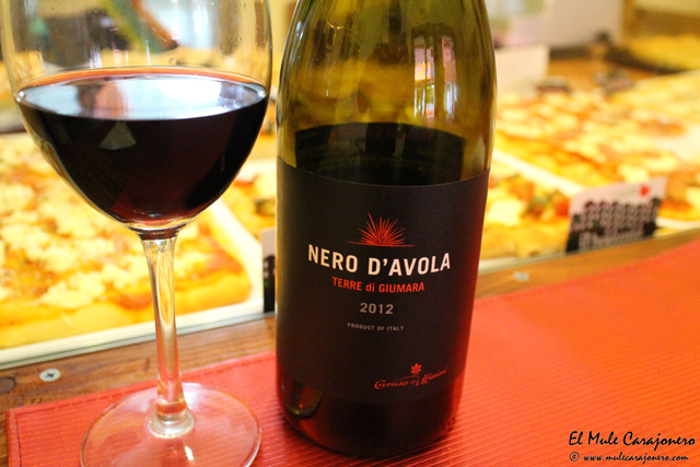 Nero D´avola vino siciliano en il Boccone Santander
