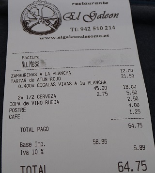 Restaurante El Galeon Somo