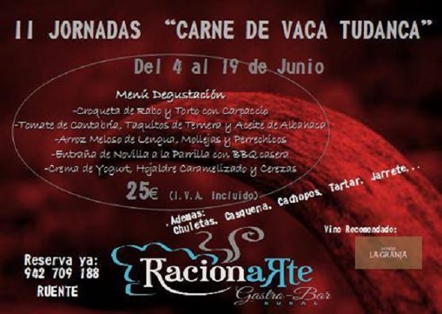 Jornadas Tudanca restaurante Racion Arte Ruente Cantabria
