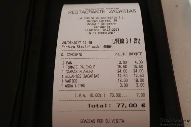 Restaurante Zacarias Santander