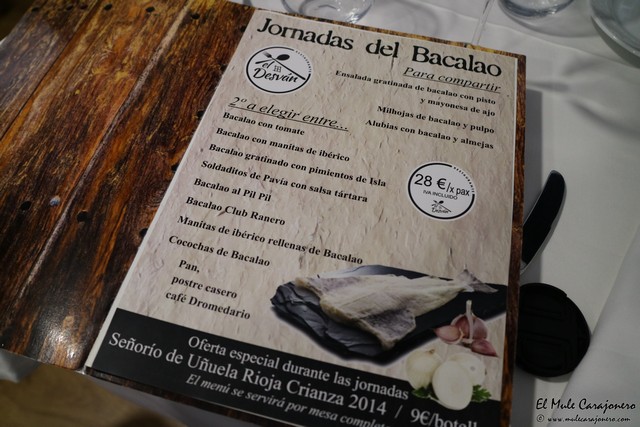 restaurante El Desván Santander jornadas del bacalao