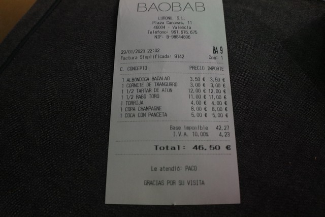 Restaurante baobab Valencia