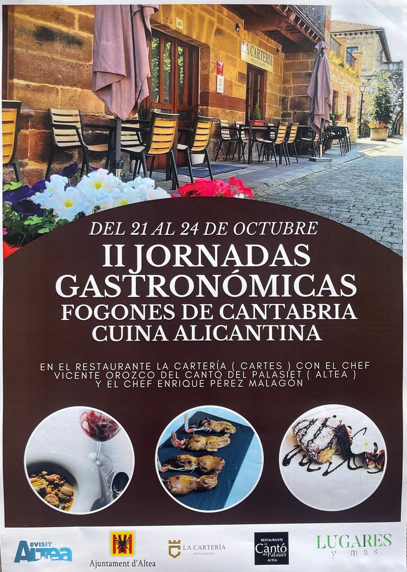 La Carteria II Jornadas Gastronómiocas Fogones de Cantabria Cuina alicantina