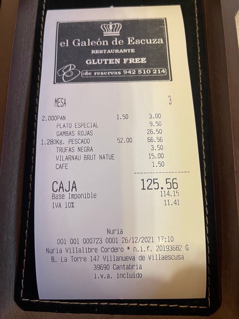 Restaurante El Galeon de Escuza