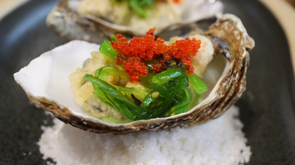 ostra de San Vicente en tempura