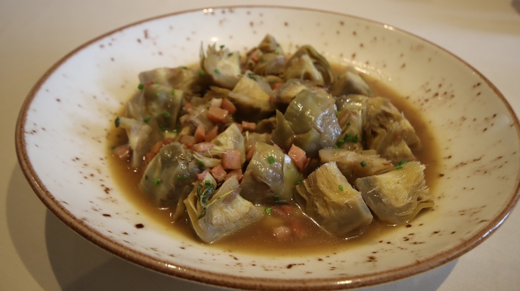 Alcachofas confitadas