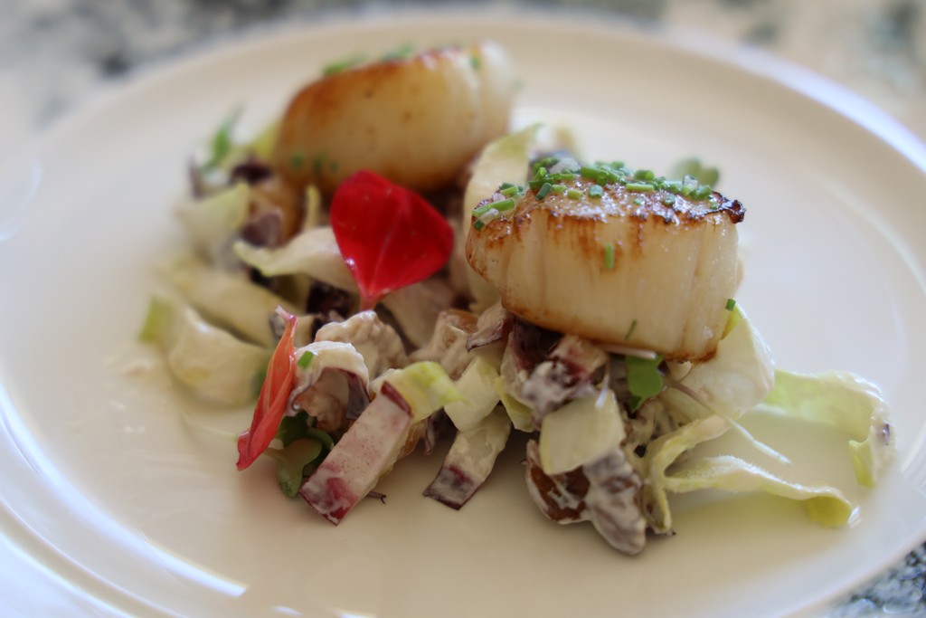 La ensalada de vieiras