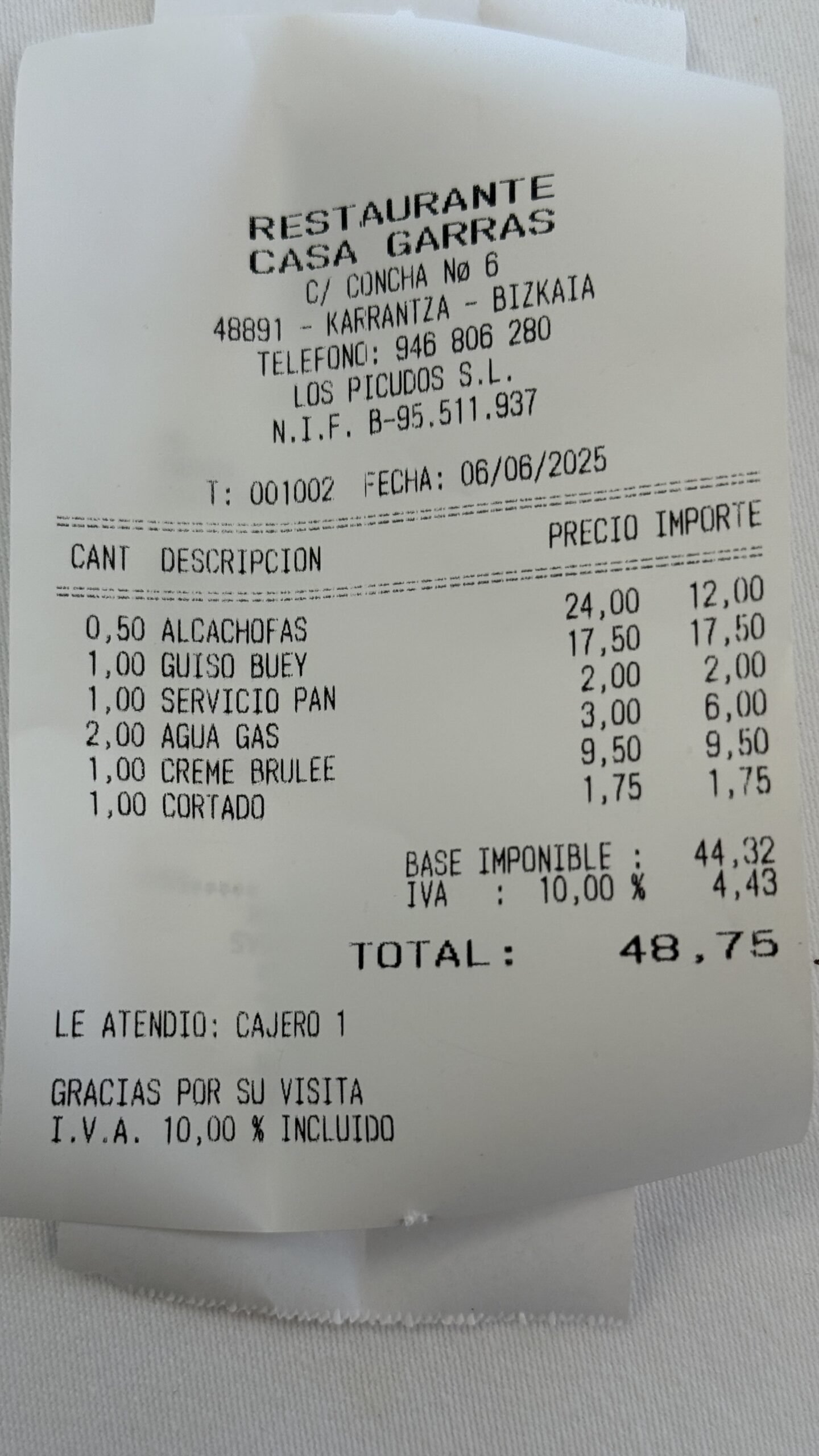Factura Casa Garras