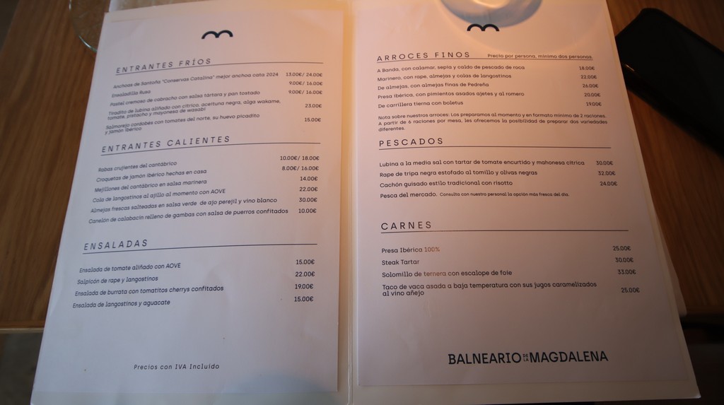 Carta Balneario de la Magdalena