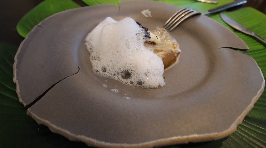vieira cocinada a baja temperatura con pilpil de nabo