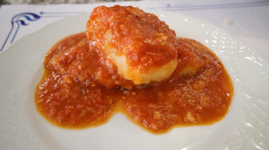 bacalao con tomate