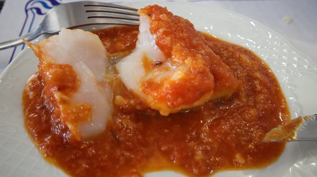 bacalao con tomate