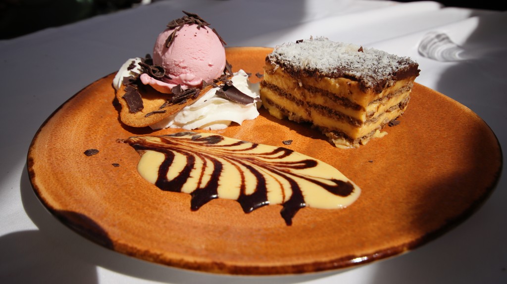 La Chata Tarta de la abuela con helado