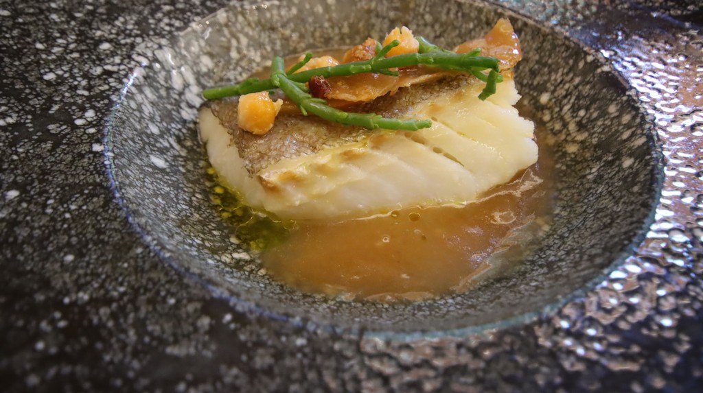 bacalao en salsa de cocido