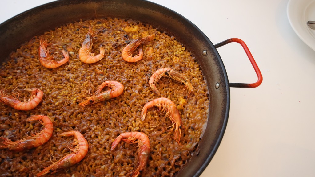 Arroz de gambas rojas